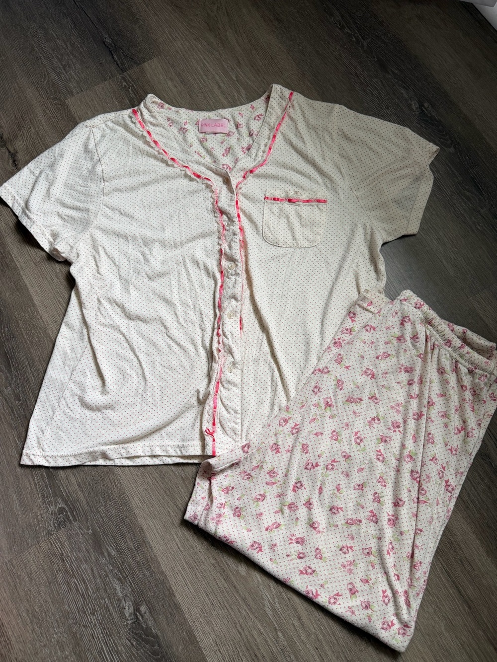 Vintage Pink Label pajama set